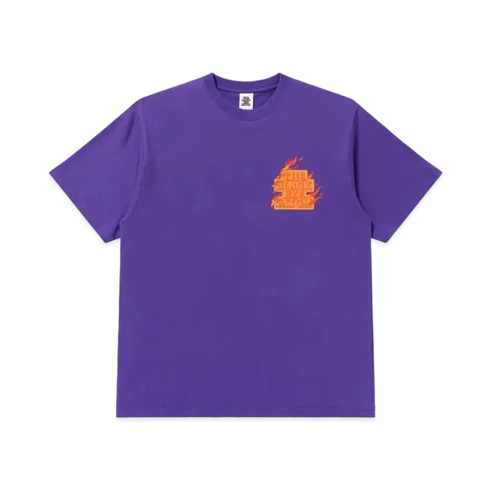 Black Eye Patch Burning OG Label Tee "Purple"