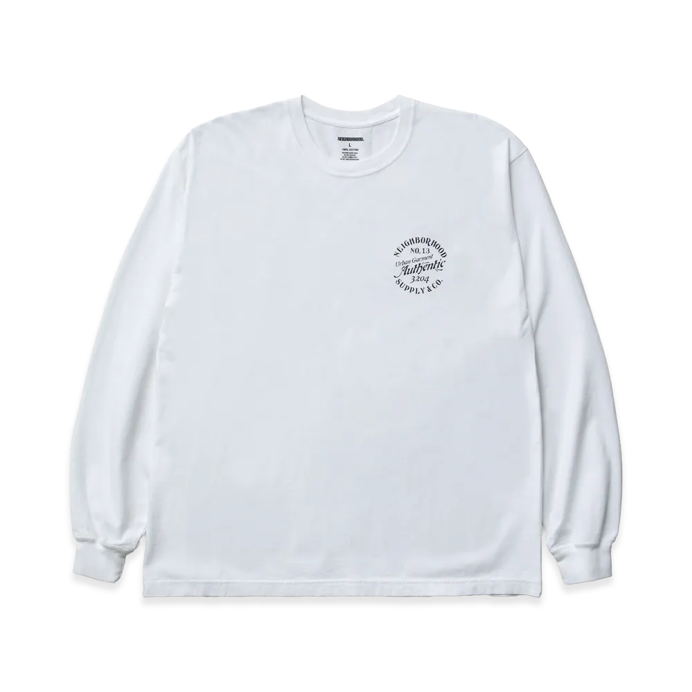 NEIGHBORHOOD NH . Tee LS-13 "White"