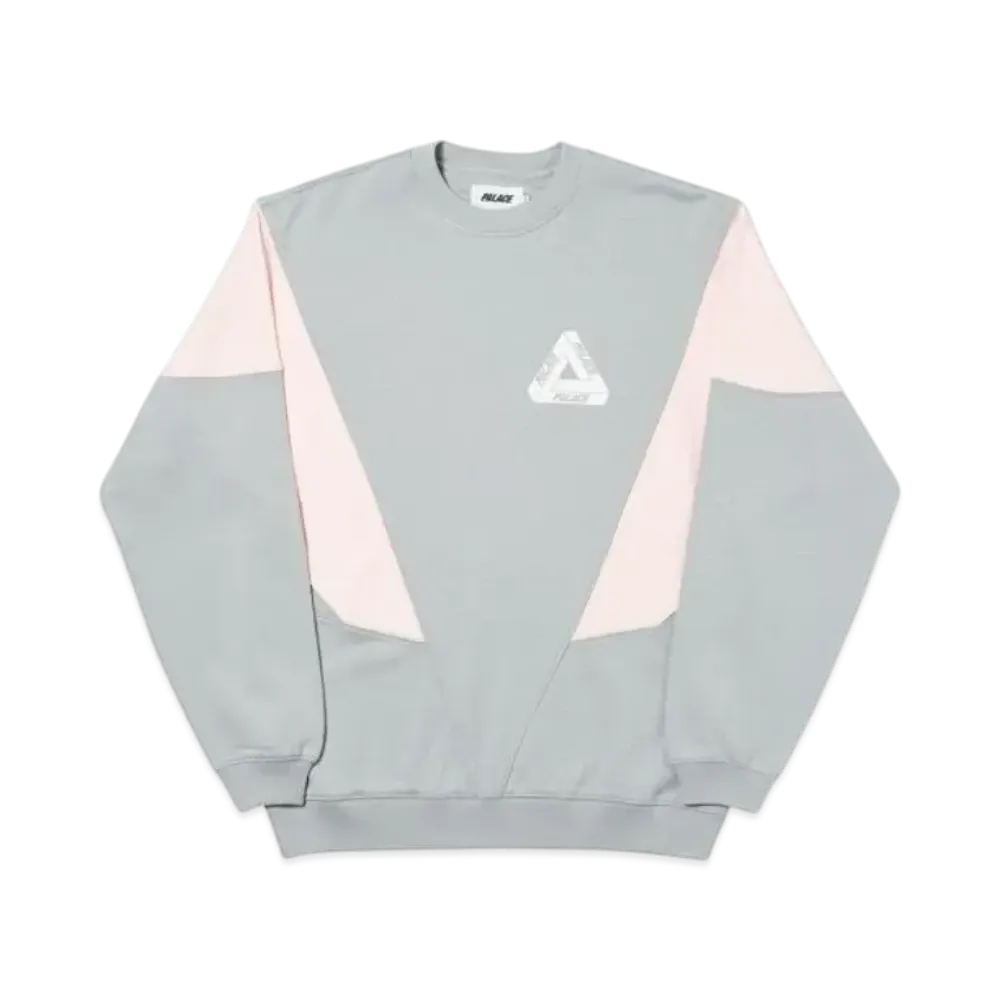 PALACE Droppeth Crew "Grey Pink"