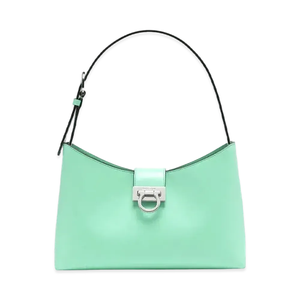 Salvatore Ferragamo Trifolio Shoulder Bag "Fresh Mint"