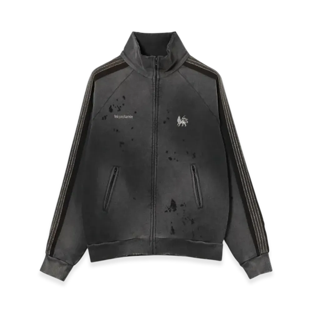 BEAMS Future Archive x Sasquatchfabrix x Tokyo Vitamin / Damaged Track Jacket "Black"
