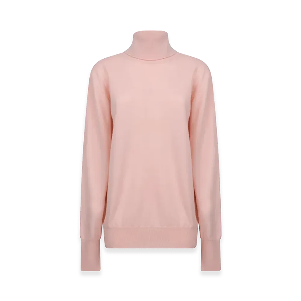 Jil Sander Women's Maglione Collo Alto "Pink"