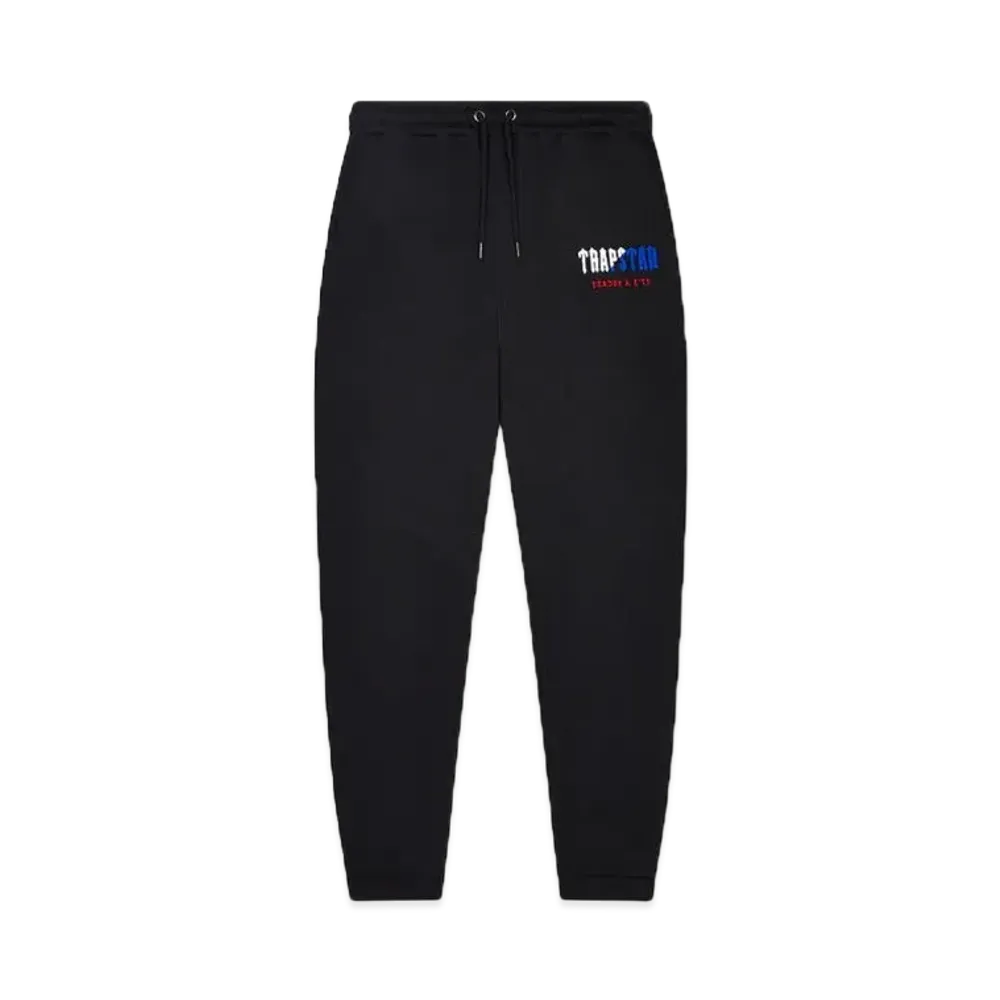 TRAPSTAR Decoded Chenille Hooded Tracksuit "Black/Blue/Red"
