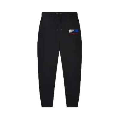TRAPSTAR Decoded Chenille Hooded Tracksuit "Black/Blue/Red"