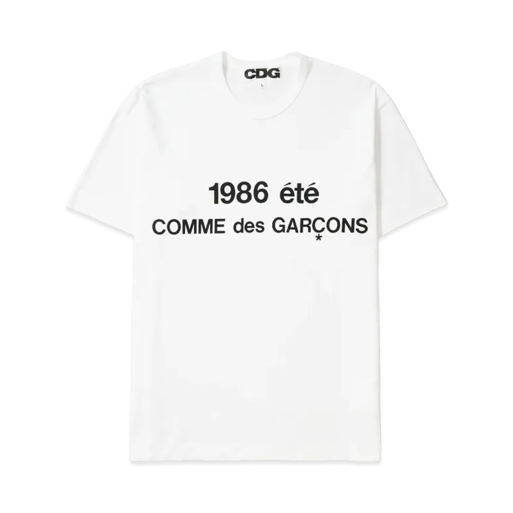 Comme des Garçons 1986 COMME des GARCONS T-SHIRT "White"