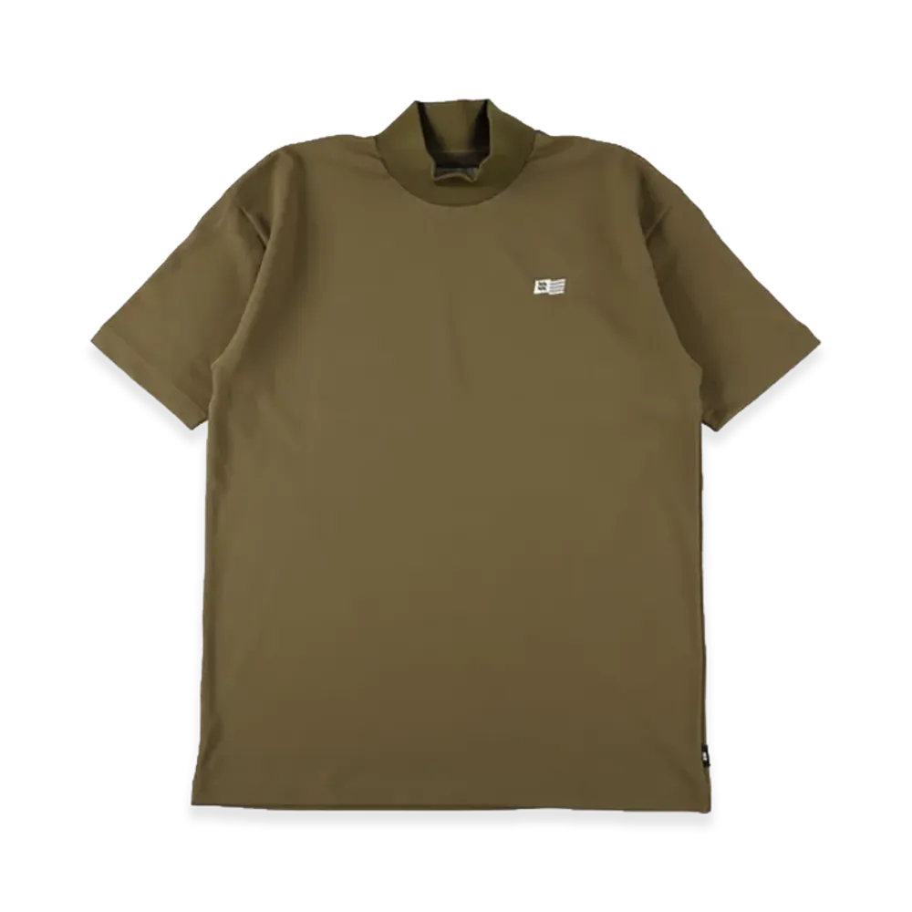 WIND AND SEA Panel Mock Neck S/S Tee "Olive"