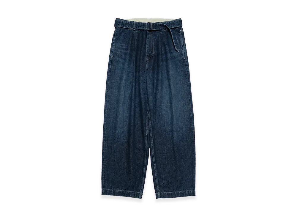 Graphpaper Selvage Denim Belted Pants Dark Fade "Indigo"