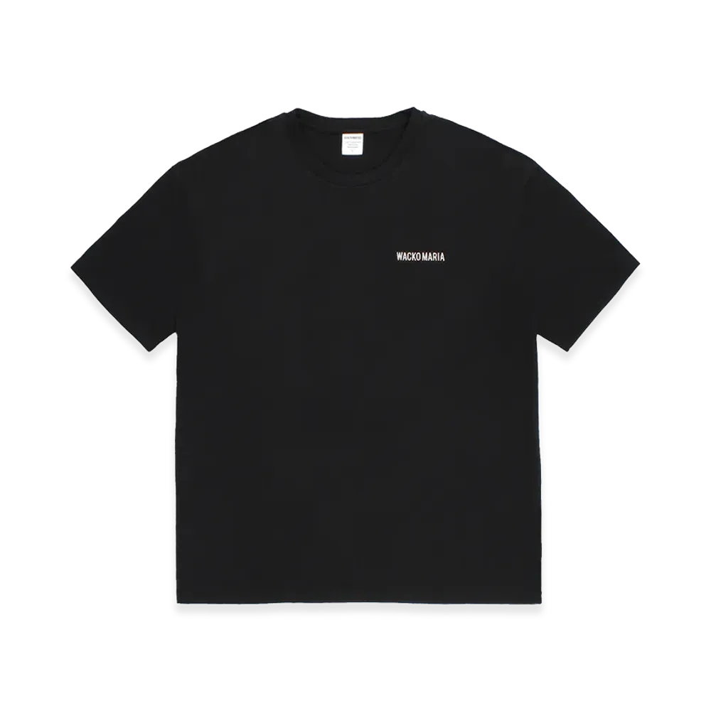 WACKO MARIA Washed Heavy Weight T-Shirt "Black"