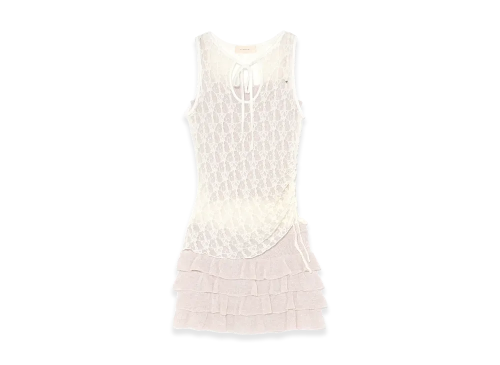 ANDMARY Women's Sofia Lace Ribbon Set Up "White"