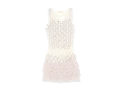 ANDMARY Women's Sofia Lace Ribbon Set Up "White"