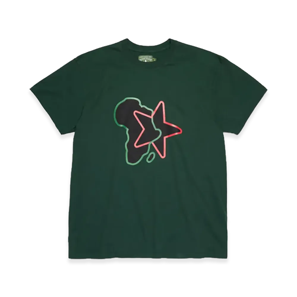 DENIM TEARS Pan-African Star Tee "Green"