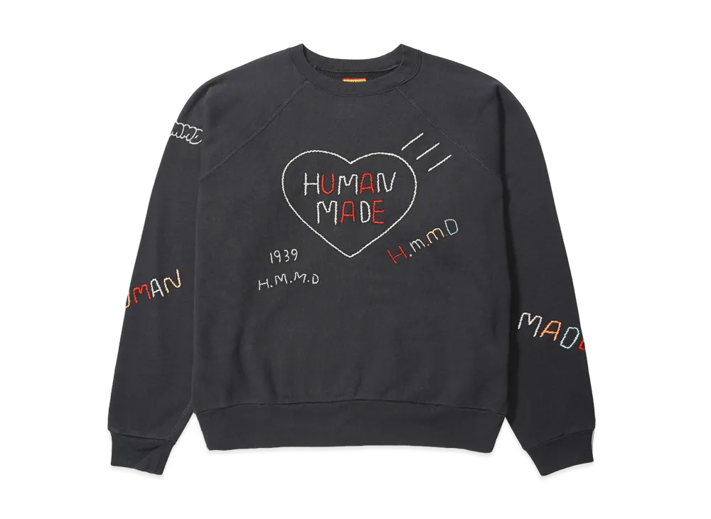 HUMAN MADE Embroidered Sweatshirt "Black"