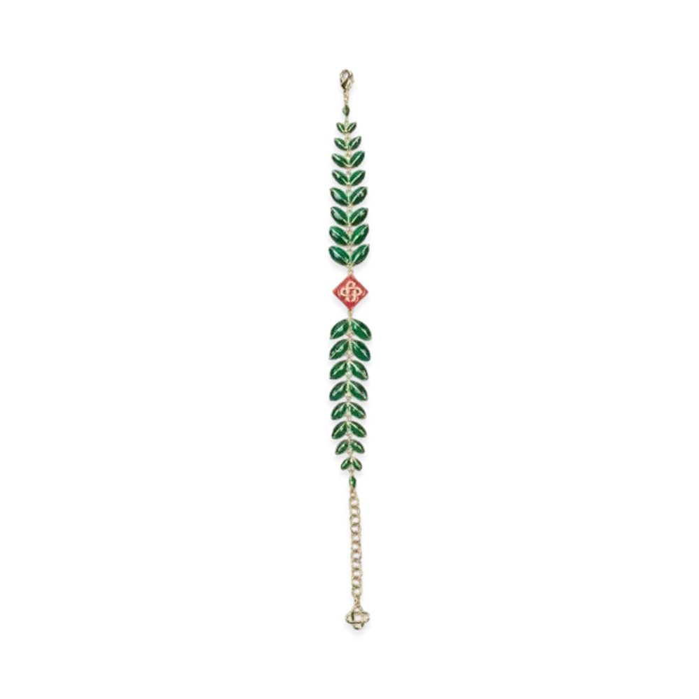 Casablanca Laurel Leaf Bracelet "Green"
