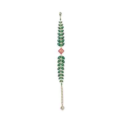Casablanca Laurel Leaf Bracelet "Green"