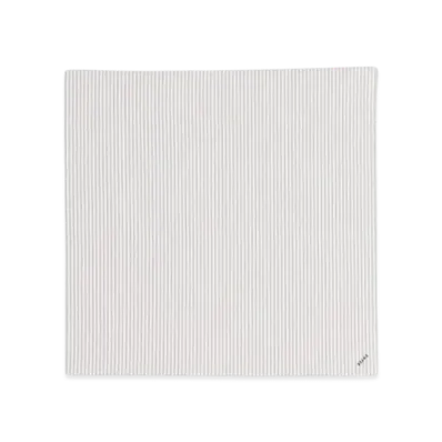 BEAMS Tetoron Cotton Striped Handkerchief "Gray"