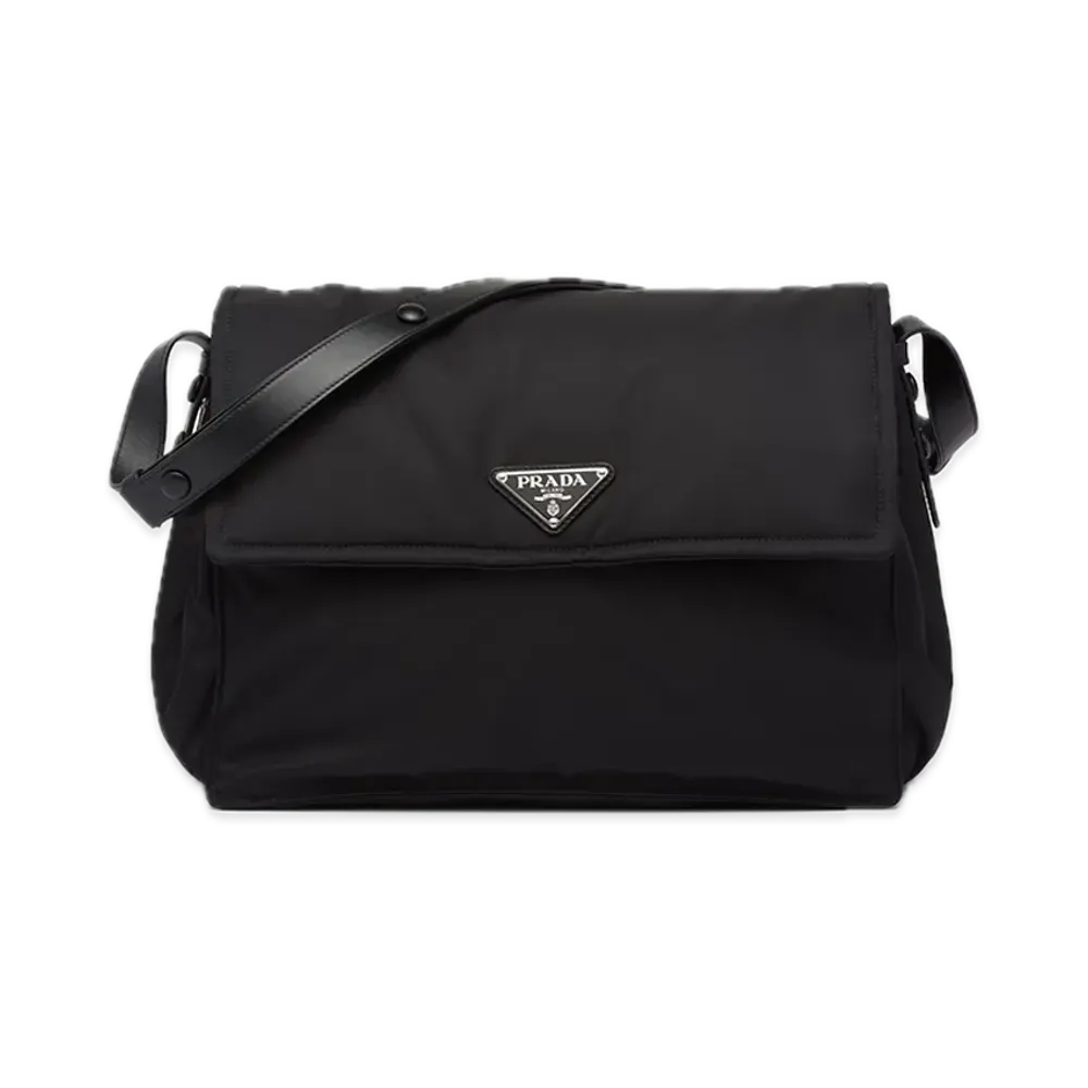 PRADA Re-Nylon Large Padded Shoulder Bag "Black"