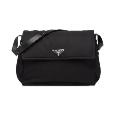 PRADA Re-Nylon Large Padded Shoulder Bag "Black"