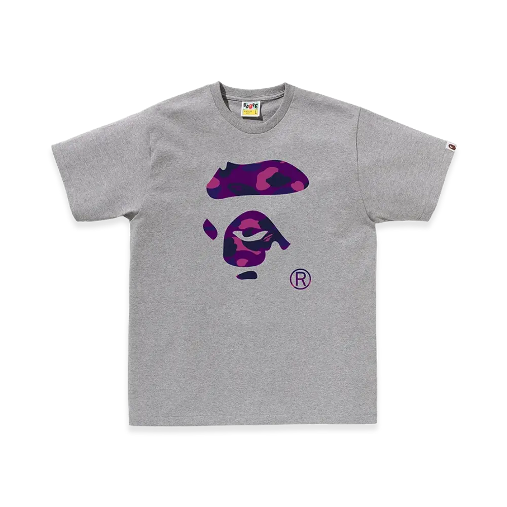 A BATHING APE Ape Face Tee "Gray"