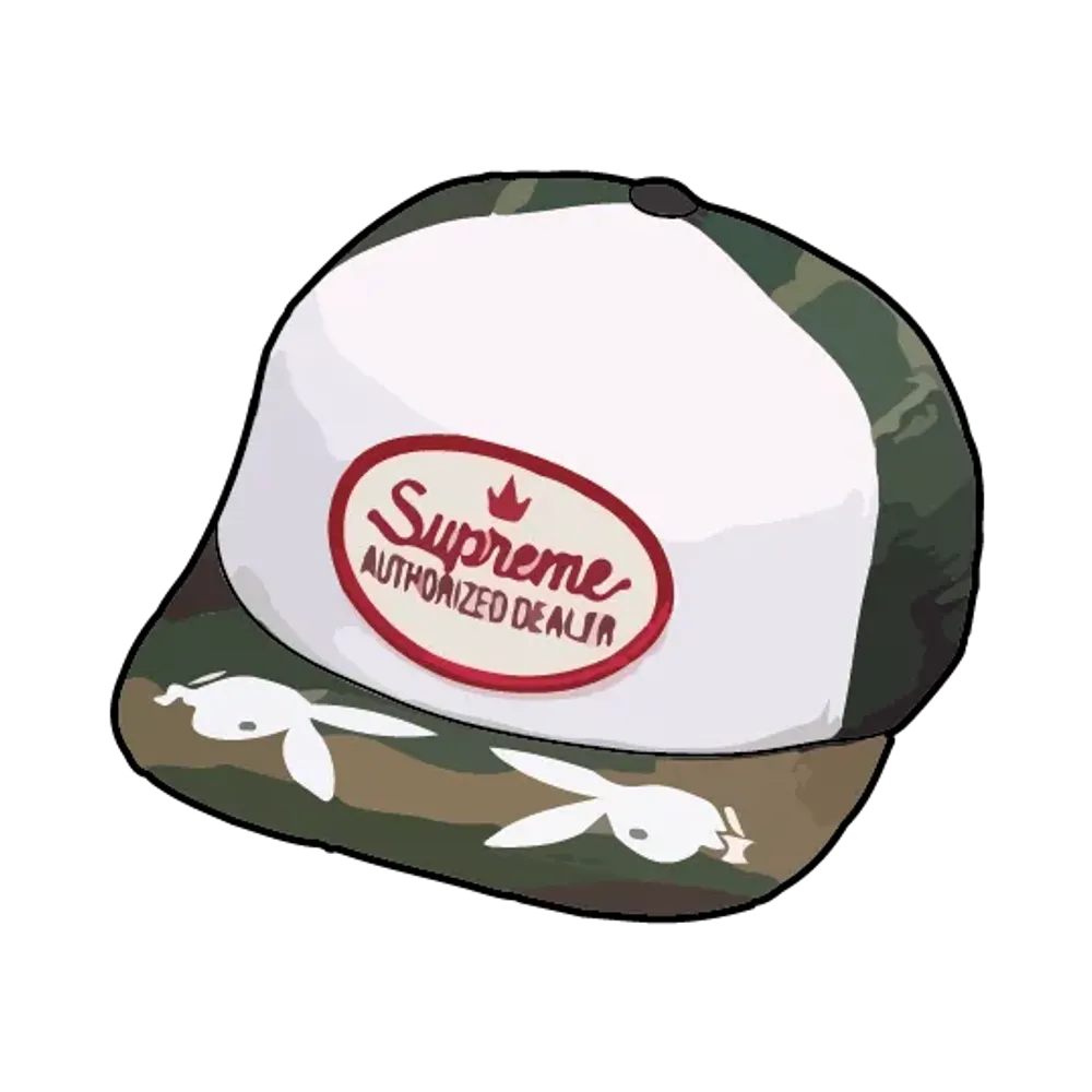 Supreme x Playboy Mesh Back 5-Panel "Woodland Camo"