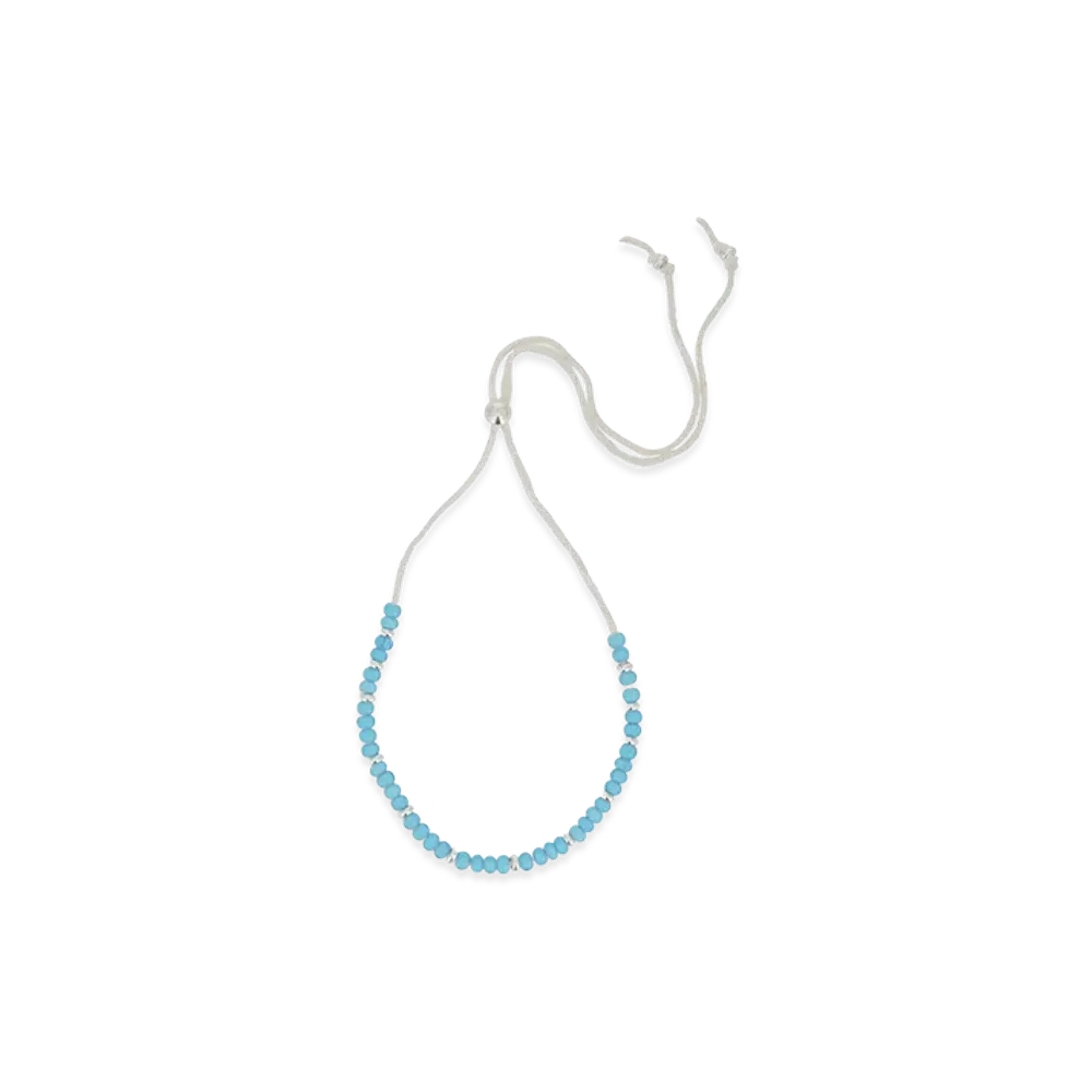 WIND AND SEA IVX Japan WDS White Hearts Deerskin Necklace "Turquoise"