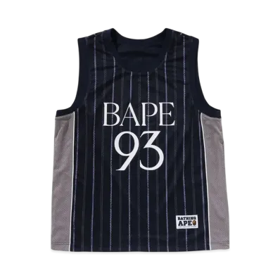 A BATHING APE Reversible Multilogo Tank Top "Navy"