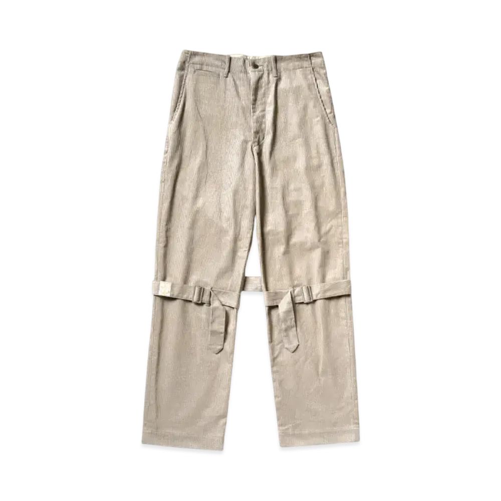 KAPITAL 8W Corduroy Harbor Bondage Pants "Grey"