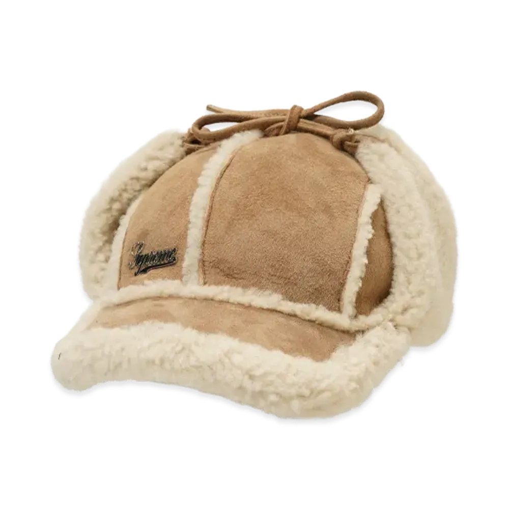 Supreme Shearling Lined Earflap Cap "Tan"