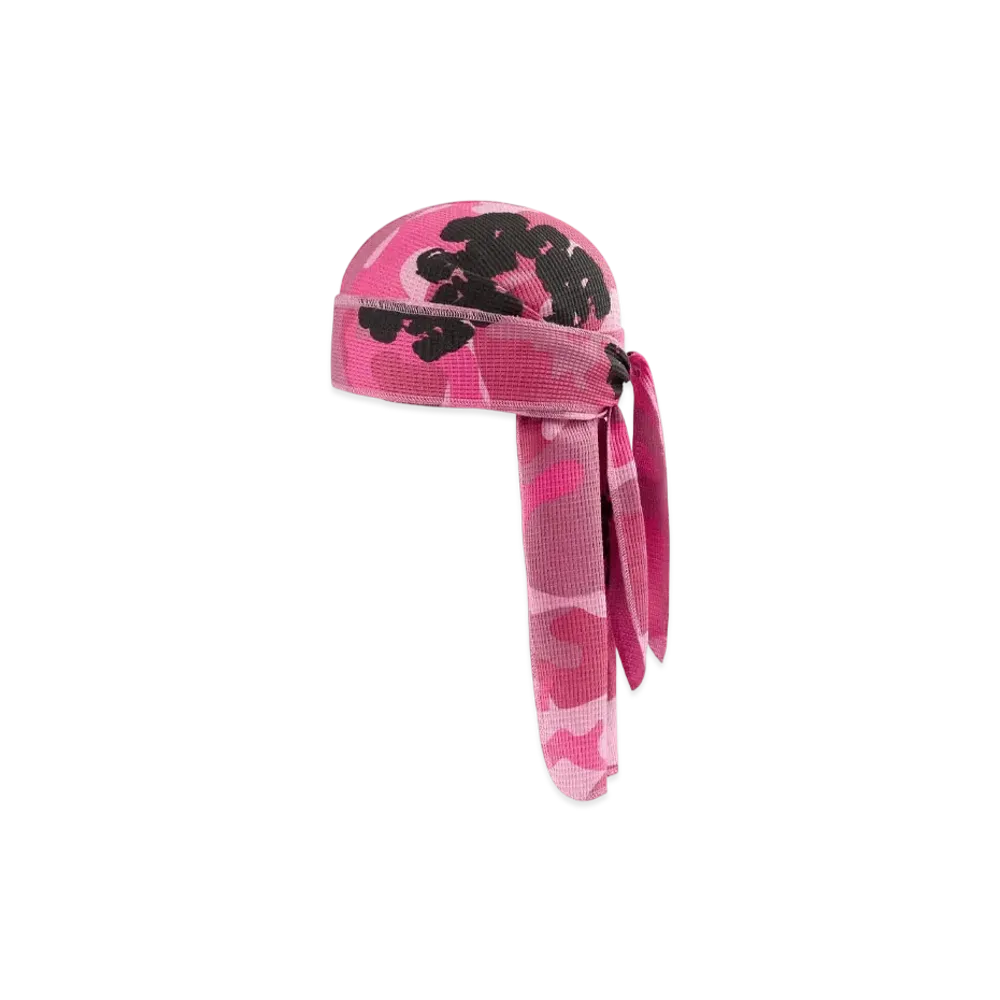 DENIM TEARS Pink Camo Cotton Wreath Durag "Pink Camo"