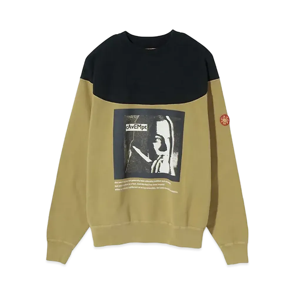 Cav Empt (C.E) ROUND SHOULDER CREW NECK "Brown"