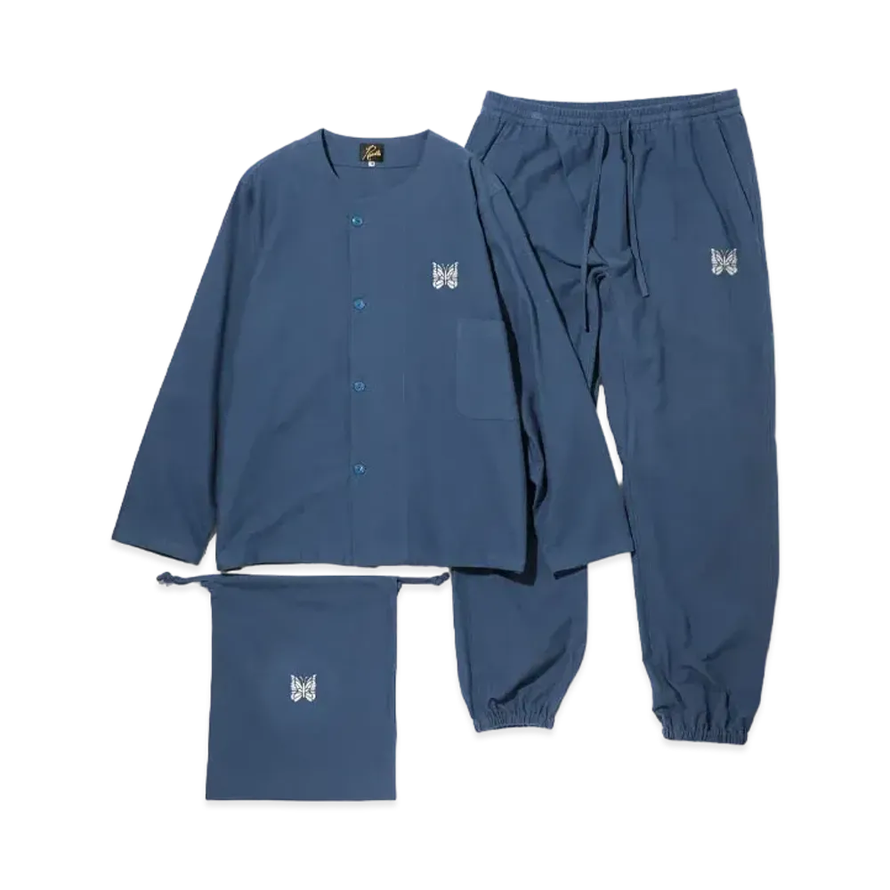 Needles PAJAMA SET - COTTON FLANNEL "Blue"