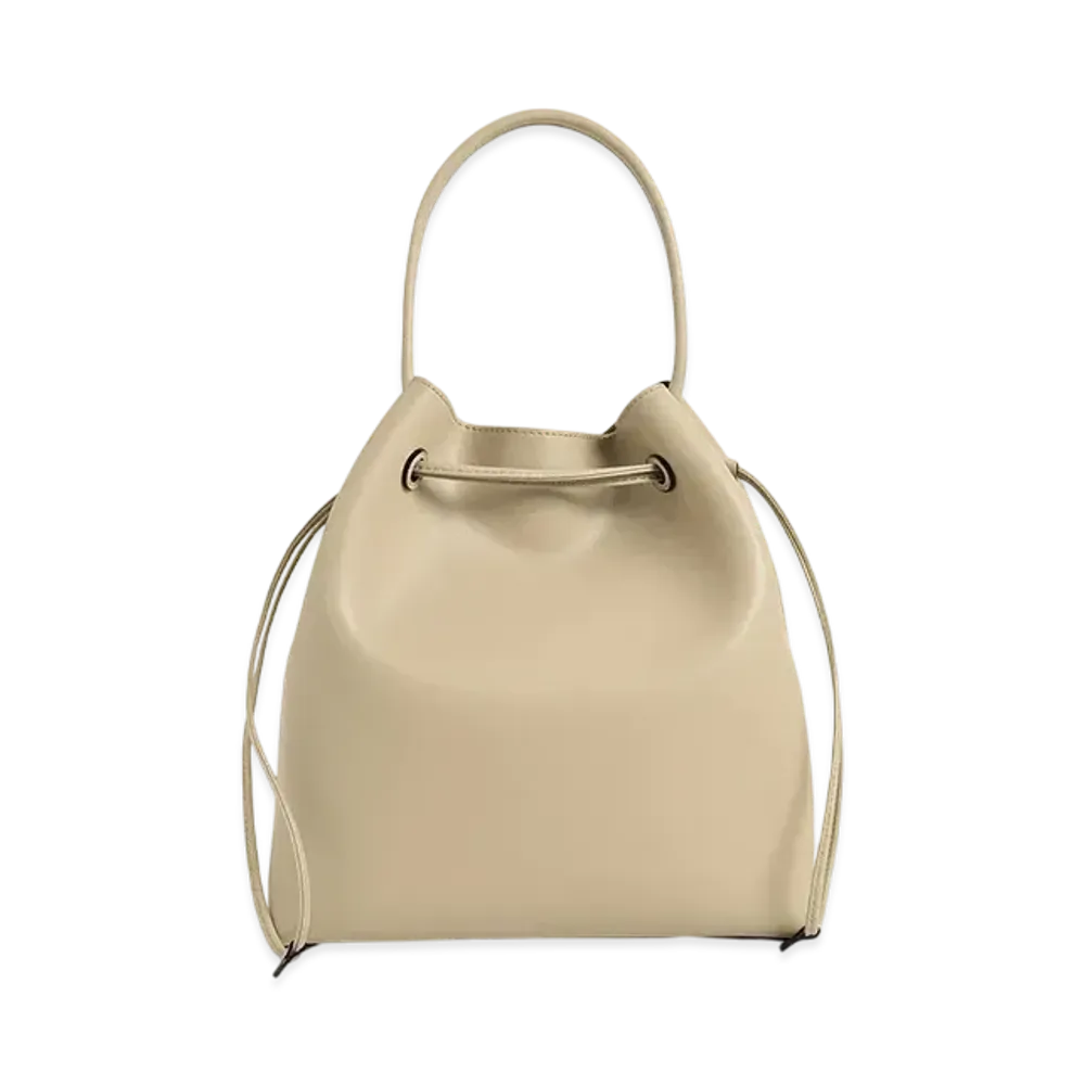 CHARLES & KEITH Drawstring Hobo Bag "Ivory"