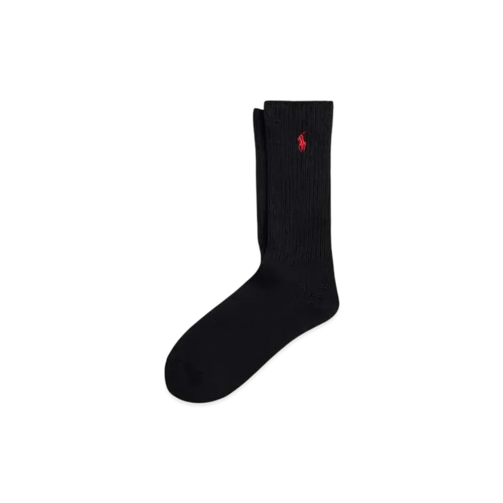 Polo Ralph Lauren Cotton Blend Crew Socks "Black"