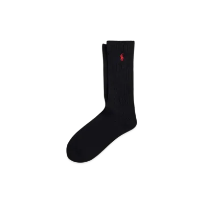 Polo Ralph Lauren Cotton Blend Crew Socks "Black"
