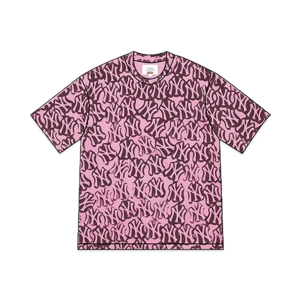 Supreme New York Yankees Airbrush S/S Top "Pink"