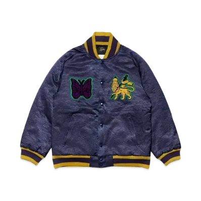 Needles x Sasquatchfabrix. Award Jacket C/R Satin "Purple"