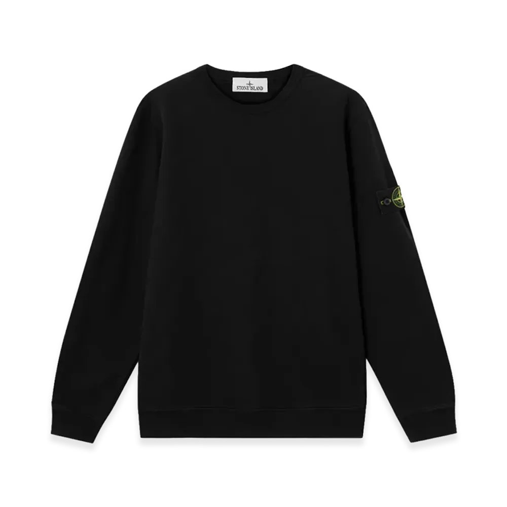 Stone Island 6100049 Brushed Organic Cotton Fleece "Black"