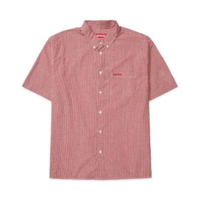 Supreme Gingham S/S Shirt "Red"