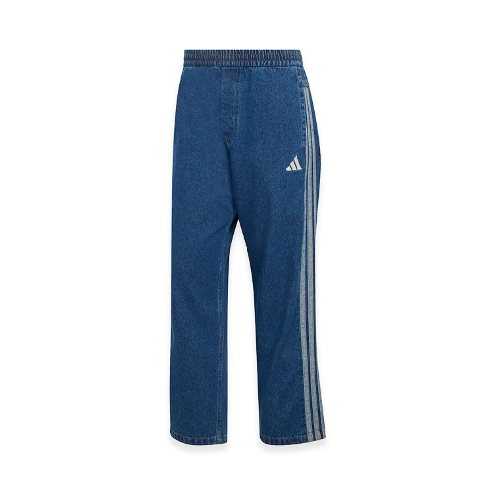 adidas Stadium Regular Fit Denim Full Length Open Hem Track Pants "Preloved Ink"