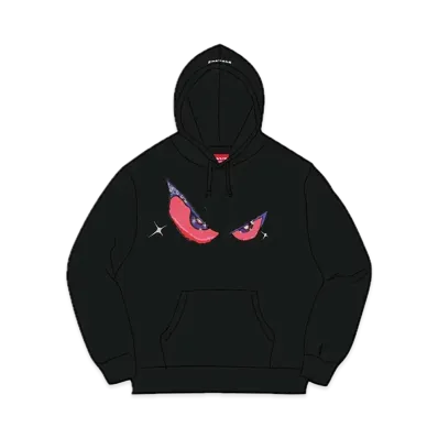 Supreme Eyes Hooded Sweatshirt "Black"