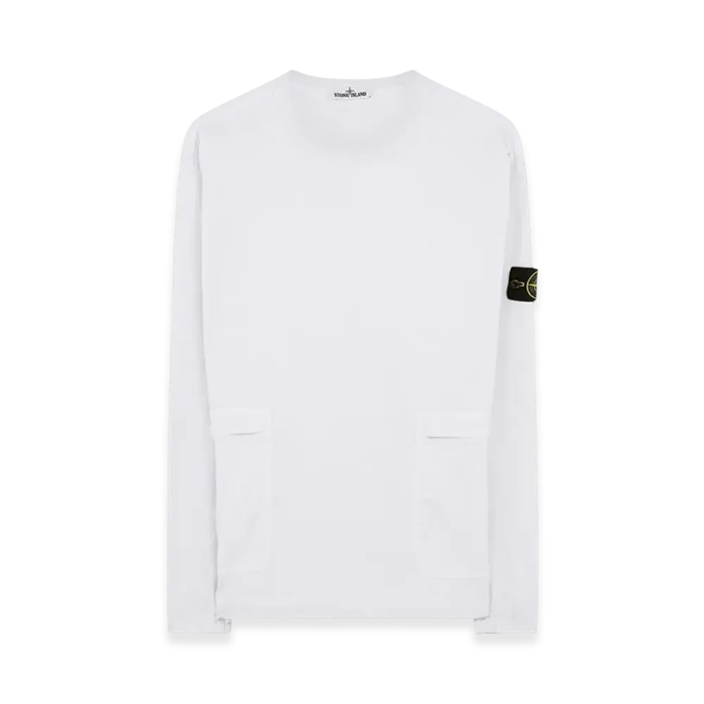 Stone Island 10619 Stretch Cotton Twill Overshirt - 21SS "White"