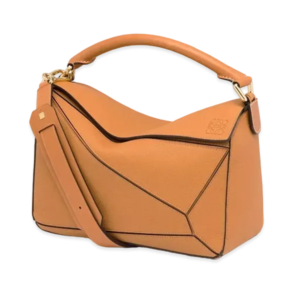 LOEWE Puzzle Bag In Soft Grained Calfskin "Light Caramel"
