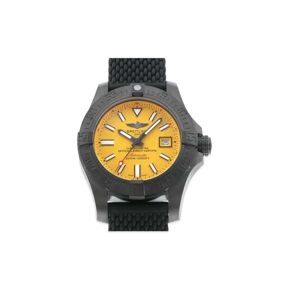 Breitling Avenger II Seawolf "Yellow/Stainless Steel"