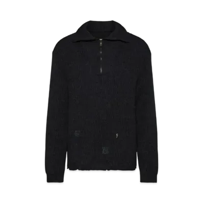 Maison Margiela Women's Summer Shetland Knit Sweatshirt "Black"