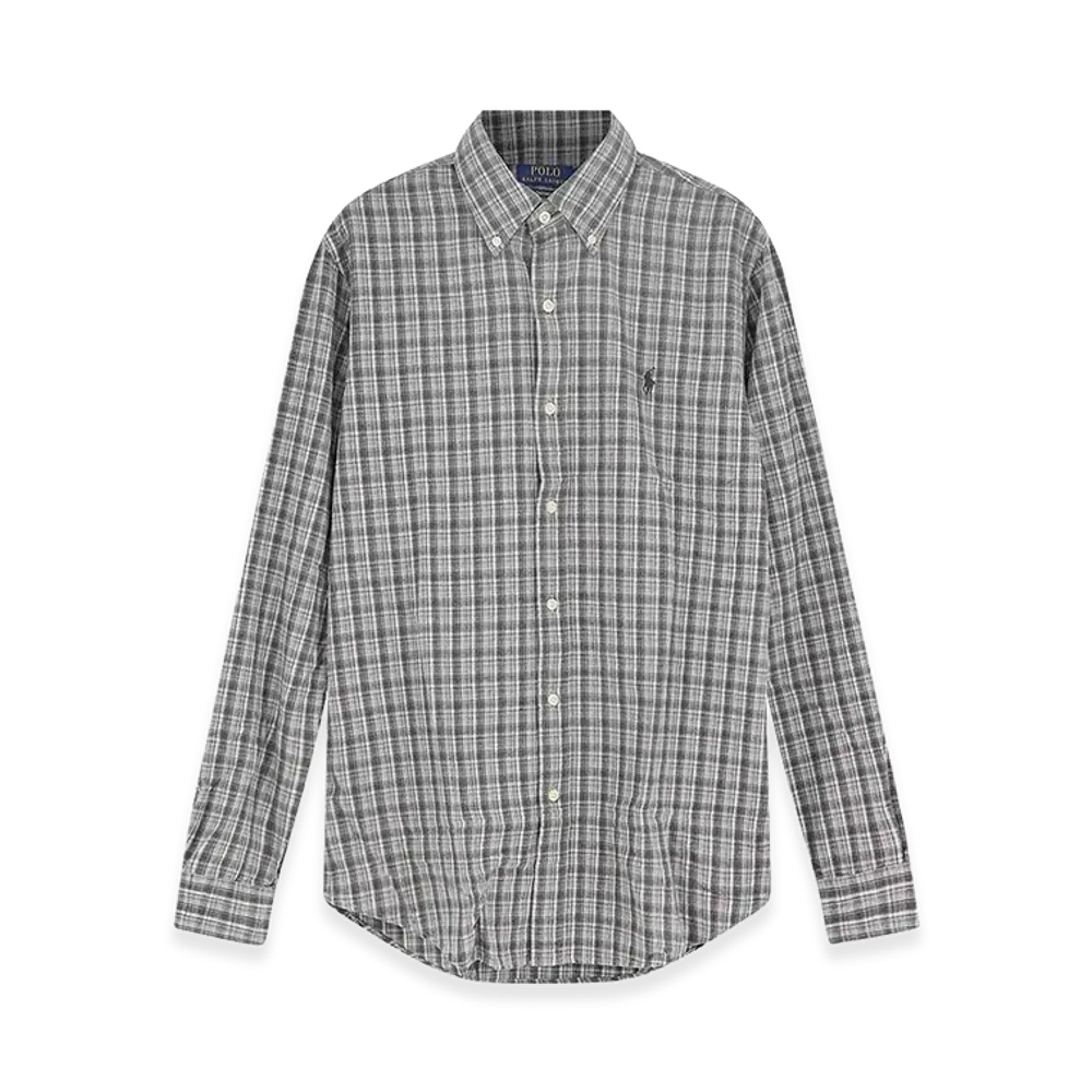 Polo Ralph Lauren Custom Fit Cotton Shirt "Gray"