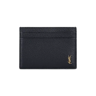 Saint Laurent 'Tiny Cassandre' Card Holder "Black"
