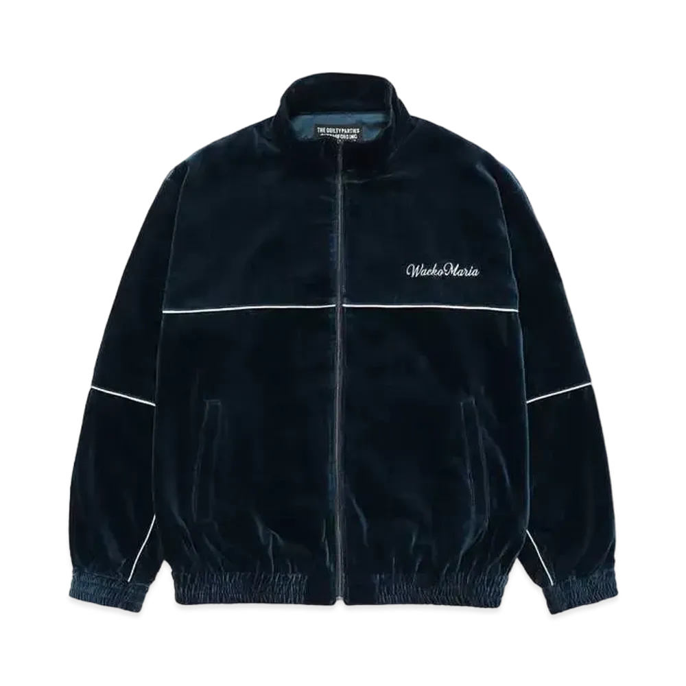 WACKO MARIA Velvet Track Jacket "Dark Blue"