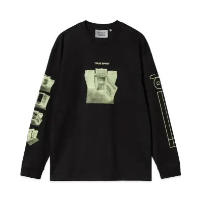 Carhartt WIP x TRESOR True Spirit L/S T-Shirt "Black/Glow Green"