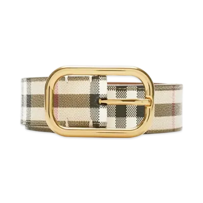 Burberry Check Belt "Archive Beige/Gold"