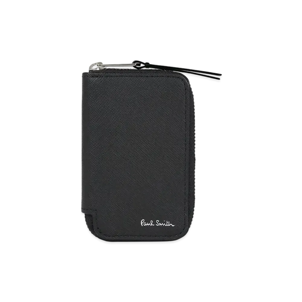Paul Smith Bright Stripe Puller Smart Key / Card Case "Black"