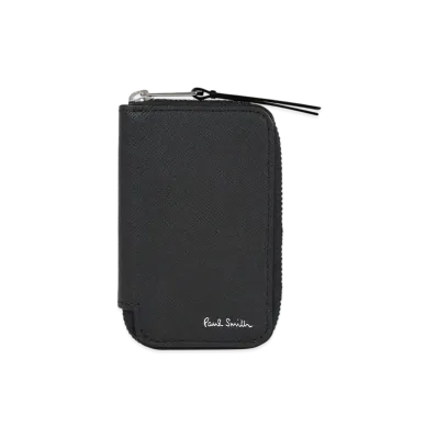 Paul Smith Bright Stripe Puller Smart Key / Card Case "Black"